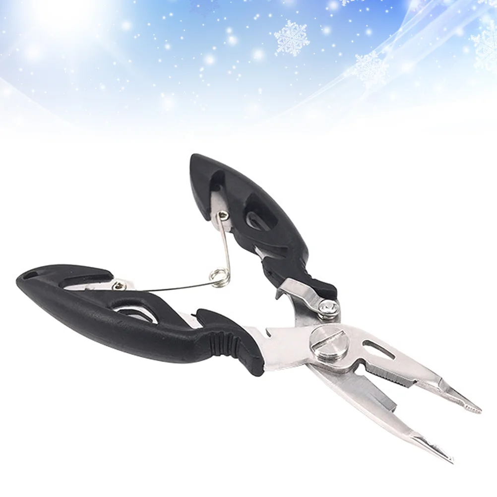 

Multifunction Fishing Scissors Pliers Wire Fishing Tackle Tool Black
