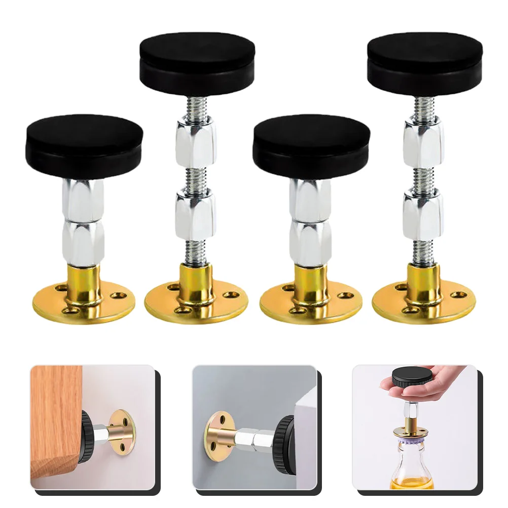 

4pcs Household Furniture Stoppers Bed Stoppers Bed Frame Stopper Headboard Stoppers For Wall Headboard Stoppers Cabinet Stoppers
