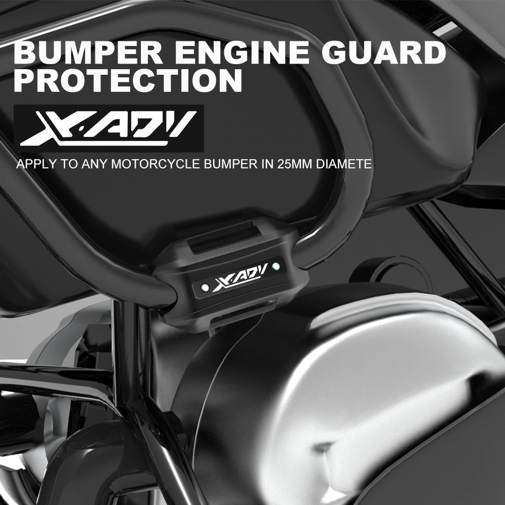 

X-ADV750 FOR HONDA XADV750 Motorcycle 25mm Engine Crash bar Protection Bumper Decorative Guard Block xadv 750 Accessories