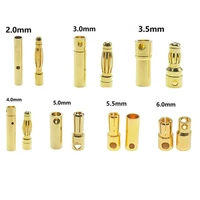 banana plug 2 0mm 3 0mm 3 5mm 4 0mm bullet female male connector 5 0mm 5 5mm 6mm 6 5mm 8mm brass plated copper rc parts