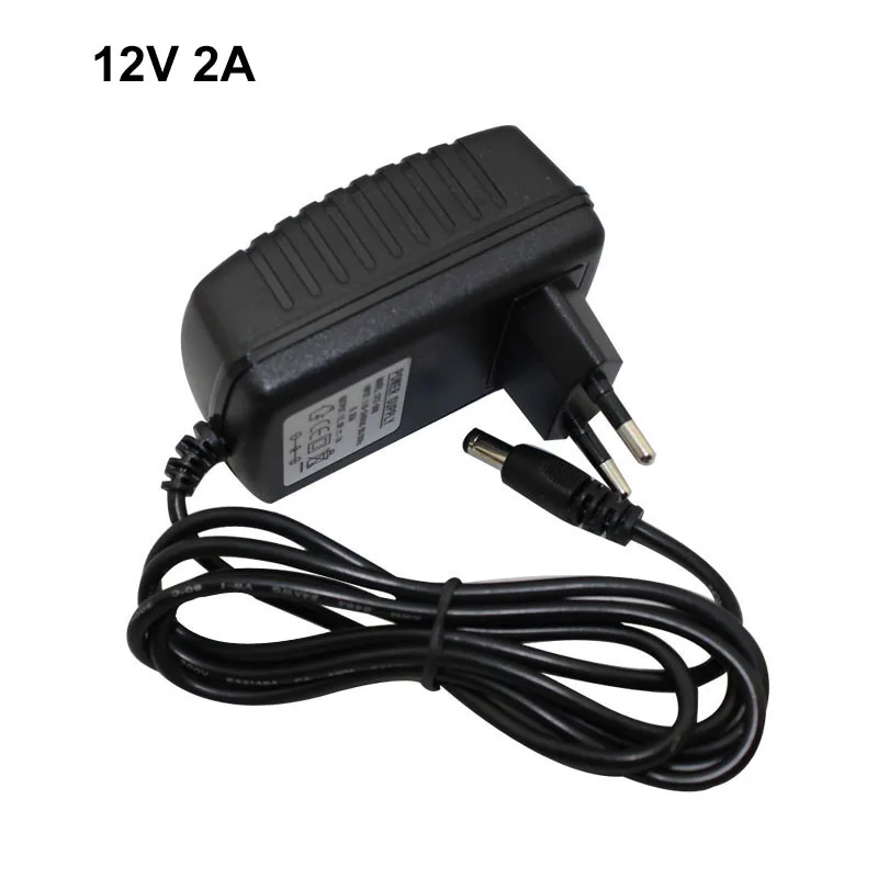 

12V2A LED Strip Lights Driver Adapter EU US Plug AC110V 220V to DC 24W 12V 2A 5.5*2.1mm Power Supply For Transformer Adapter