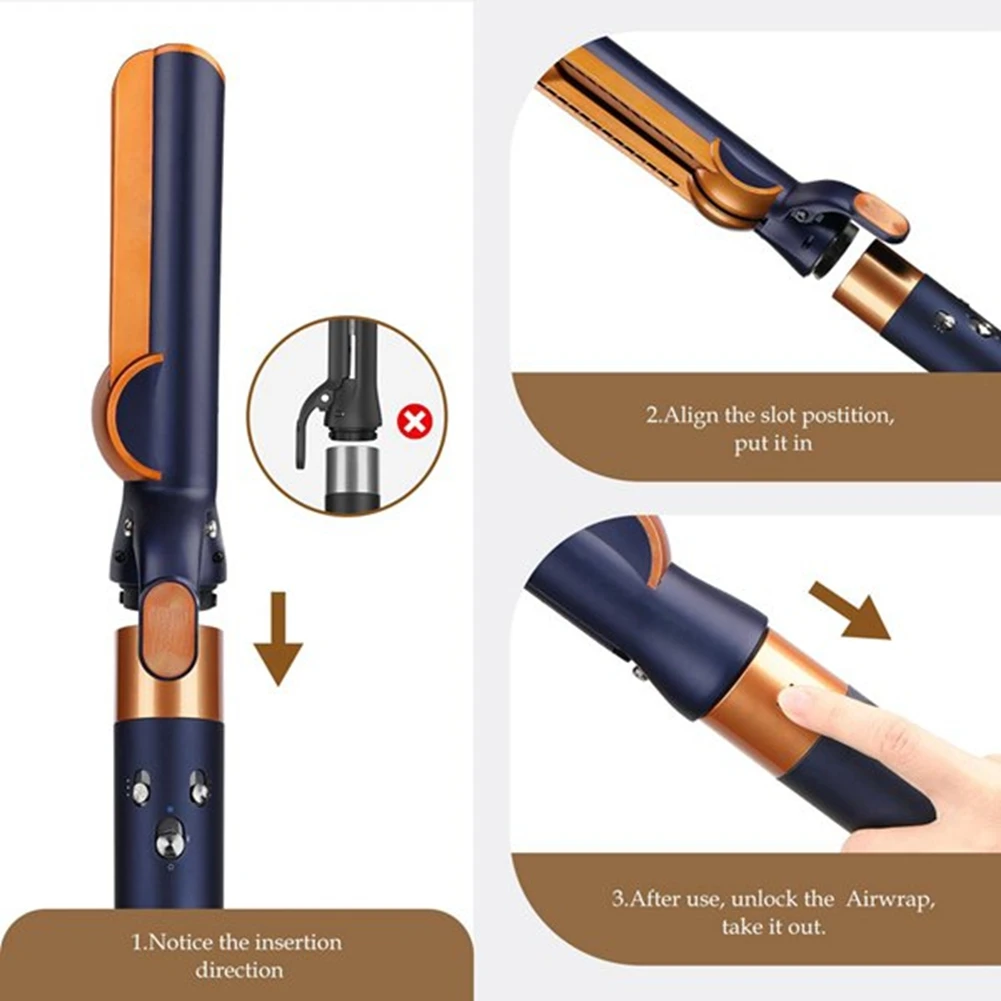 Фото Насадка-расческа popop Smoothing Brush & Airflow для фена Dyson Airwrap HS01 HS05 HS08 для придания объема и контроля пушистости волос №1