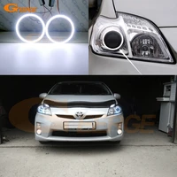 for toyota prius 2010 2011 2012 2013 2014 2015 halogen headlight excellent ultra bright cob led angel eyes halo rings