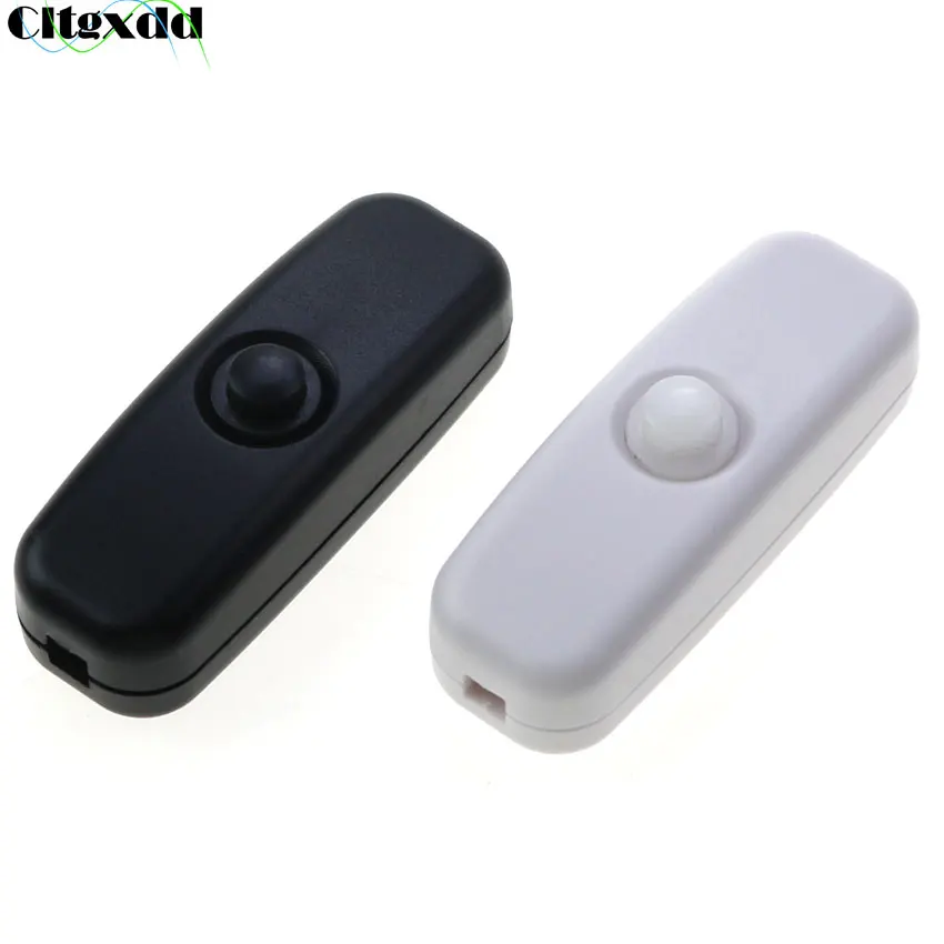 

1pcs 501 Mini Online Switch Round Push Button Switch Bedside Lamp LED Light Power Switch Thin Wire Electronic Wire Small Switch