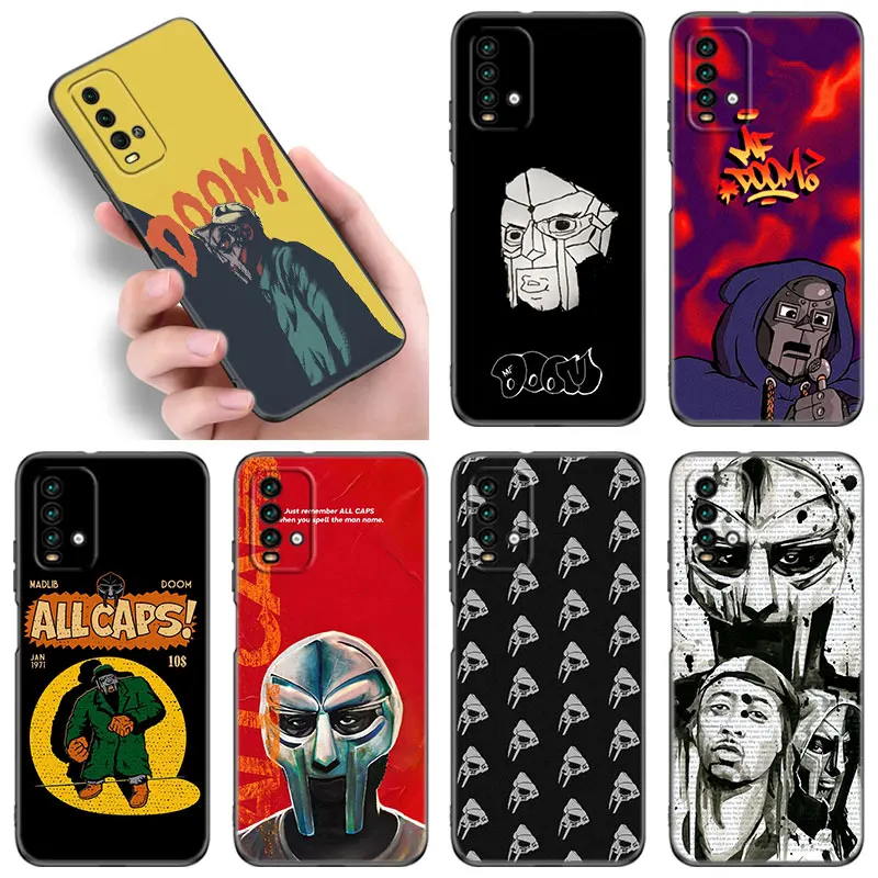 Mf Doom Ed Phone Case For Xiaomi Redmi K40 K50 Gaming Note 5 6 K20 K60 Pro 7A 8A 9A 9C 9i 9T 10A 10C A1 Plus Soft Black Cover