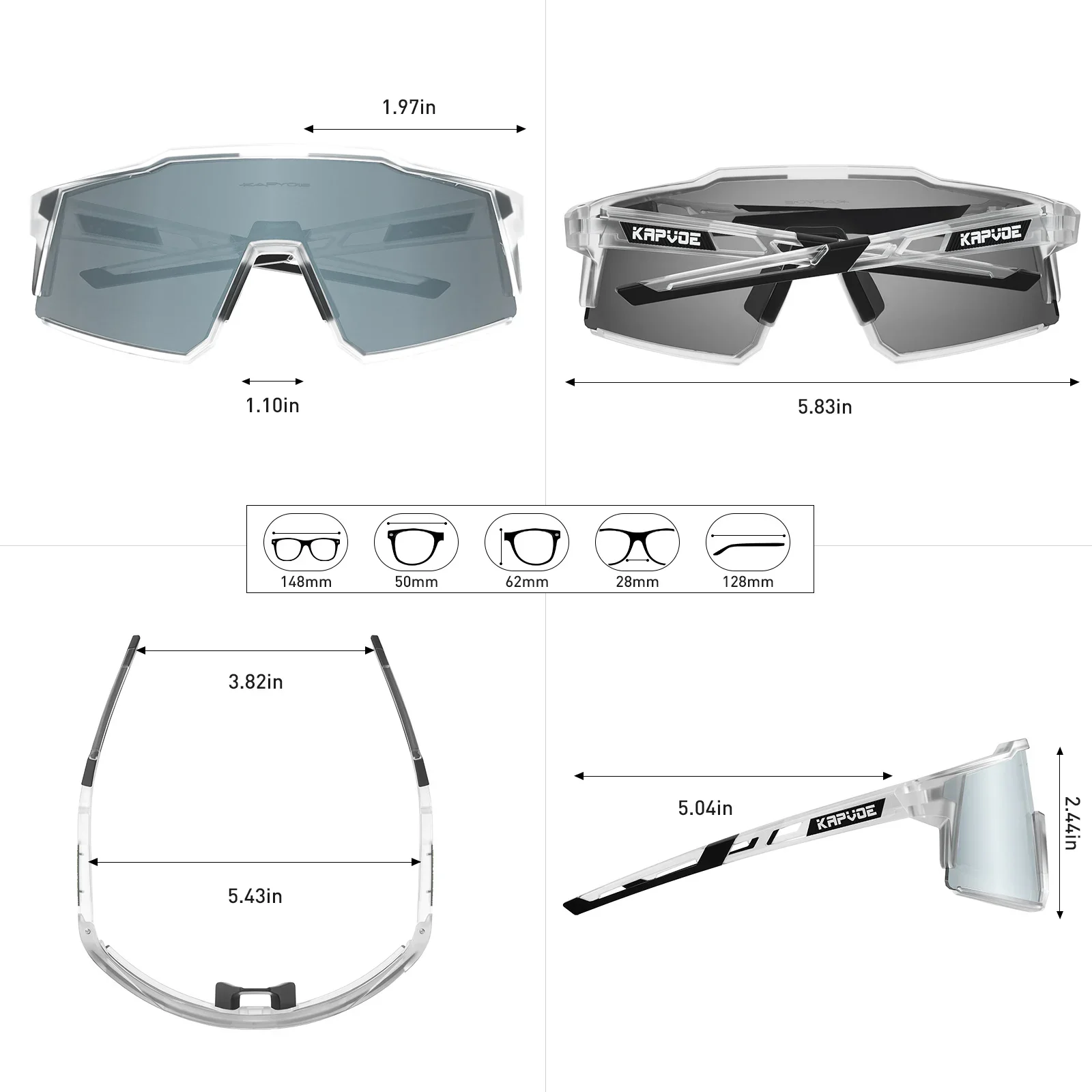 Kapvoe фотохромные велосипедные очки поляризационные солнцезащитные MTB женские