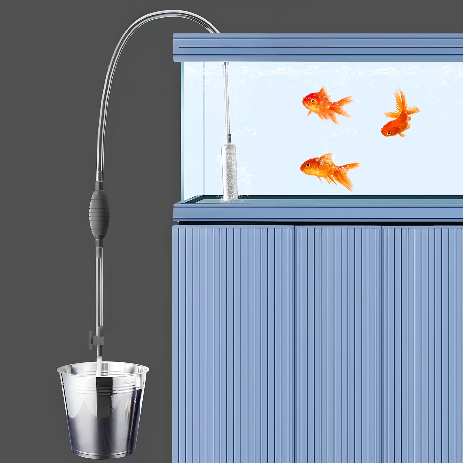 Wolinpet аквариумный Сифон Пылесос для очистки аквариума гравия и песка