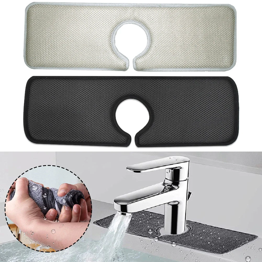 1 шт. коврик для поглощения смесителя брызговик раковины волоконная ткань 38*14 см