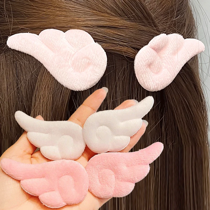 

New Cute Angel Wing Plush Hairpin Children Girl Hair Clip Accessories Barrettes Hairgrip Headdress Headwear Hairclip Ornaments