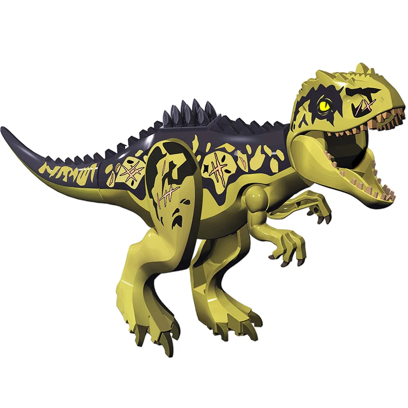 Сборный конструктор игрушечный большой размер Динозавр мир звук Трицератопс