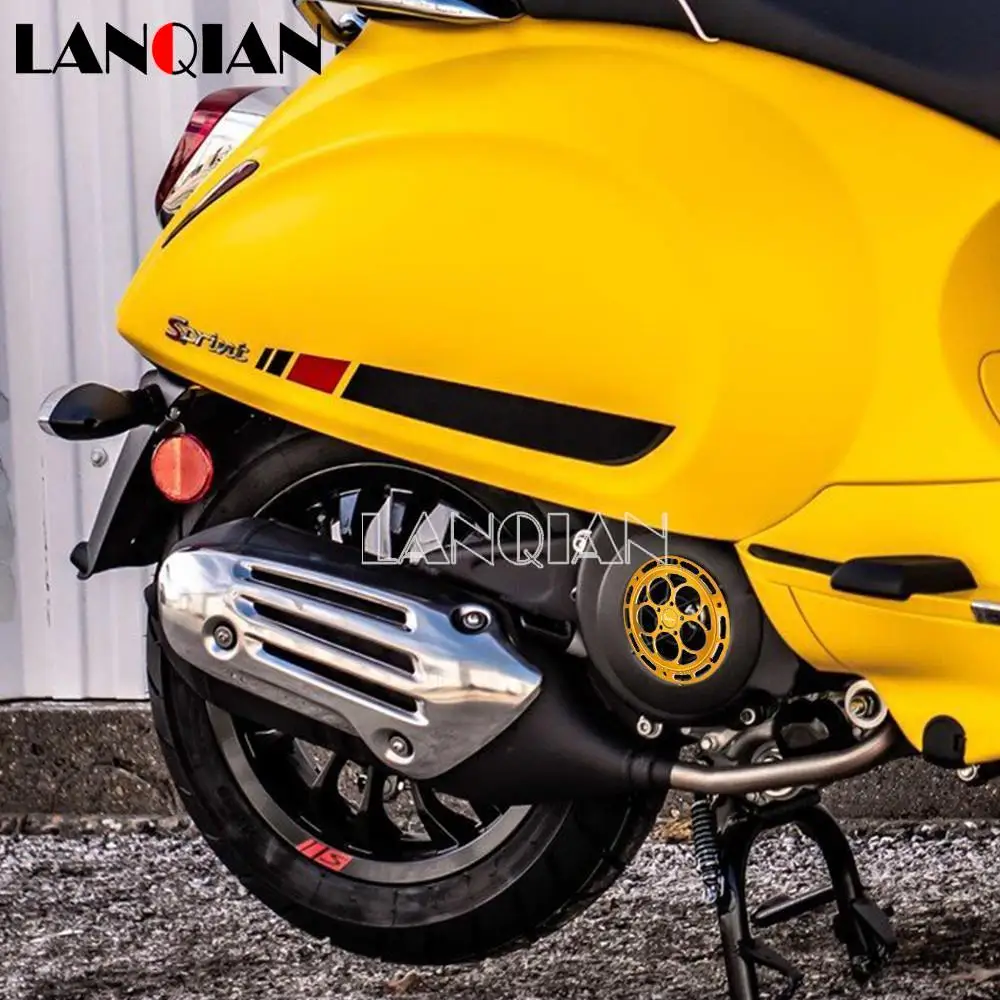 

FOR VESPA PRIMAVERA150 PRIMAVERA 150 SPRINT150 SPRINT Motorcycle Accessories Alumimum Engine Guard Cover and protector Crap Flap