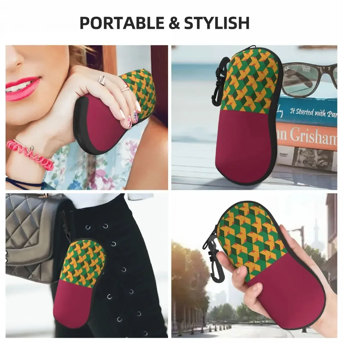 Изготовленные на заказ Giyuu Tomioka очки для убийц демонов модные женские футляр