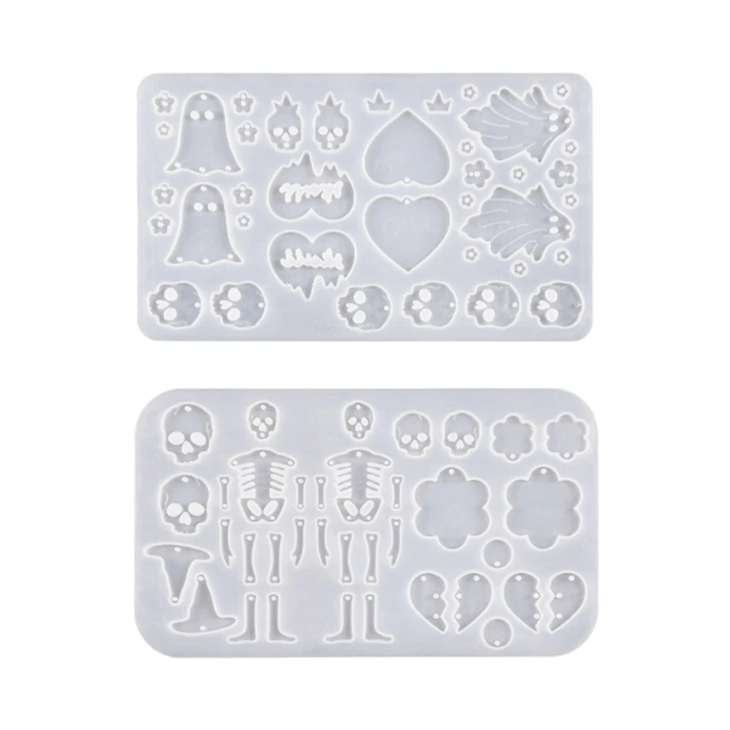 

Skull Pumpkin Earring Epoxy Resin Molds Silicone Mold Luggage Bag Casting Molds