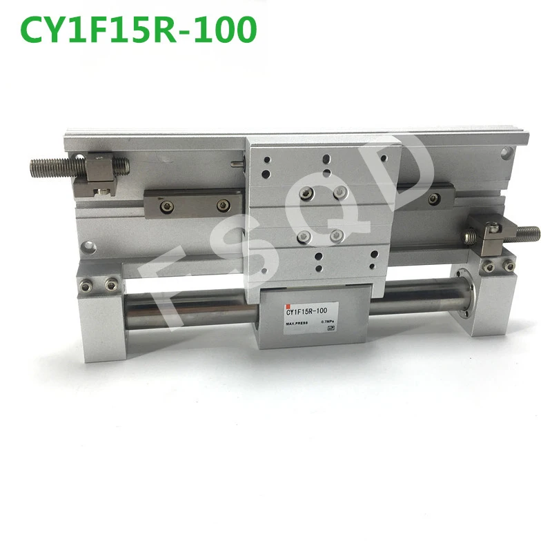 

CY1F15R-50/100/150/200/250 FSQD магнитно соединенный бесштоковый цилиндр с направляющей серии CY1F