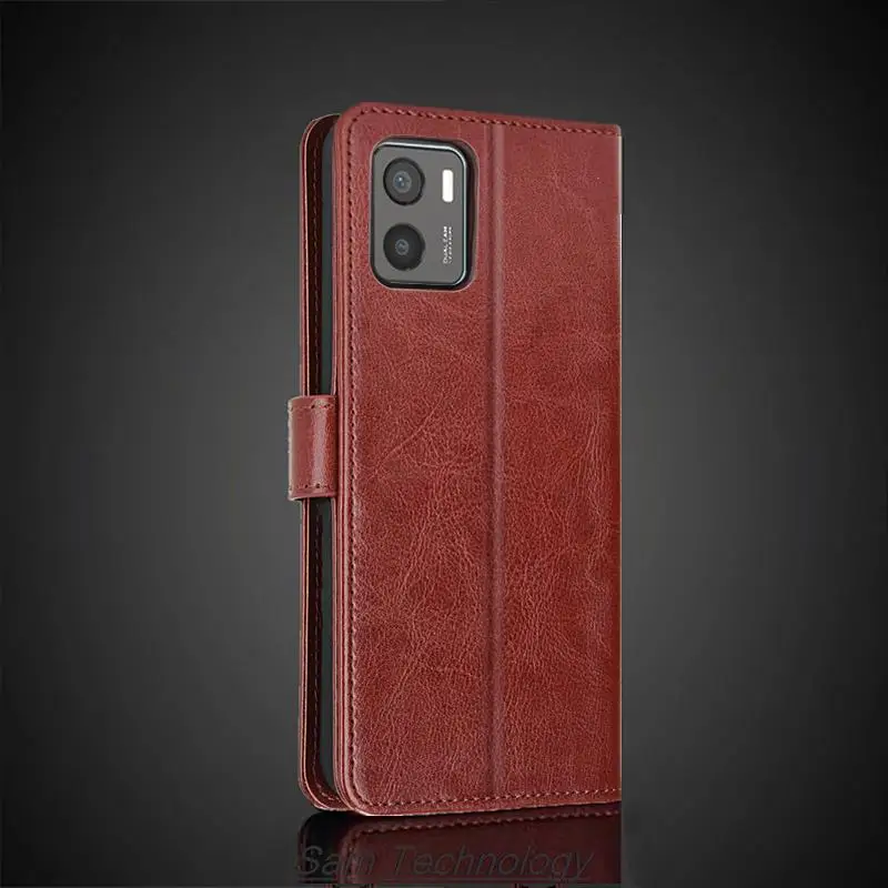 Кожаный флип-чехол для телефона Vivo Y15s Y15a Y15c 2021