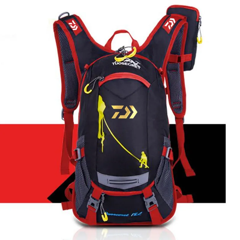 

2022 New Daiwa Fishing Bag Waterproof Tactical Backpack Mountaineering Outdoor Bag Men's and Women's Sports Fishing Backpack
