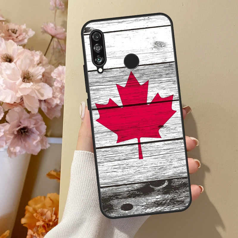 Фото Чехол с флагом Канады для Huawei Nova 10 SE 9 3i 7i 8i 11i 12i Y73 Y90 Y70 Y72 Y61 Y91 P60 Pro P40 P30 Lite №4