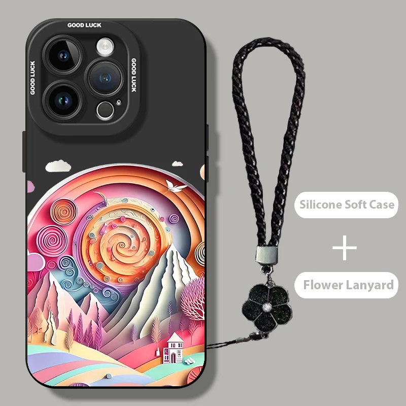 Sunrise Dongshan для iPhone 16 Pro Max 15 P ro 14 Plu s 13 Ma x 12 Mini 11 XS Xr 8 7 Plus Мягкий чехол из ТПУ телефона