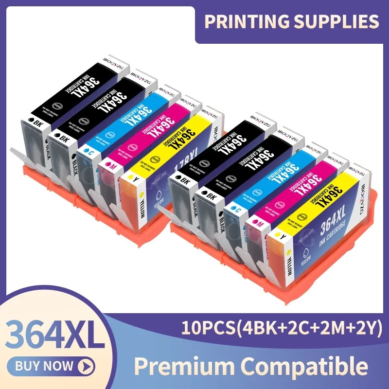 

NEW 364XL 364 Compatible Ink Cartridge for HP364 xl Photosmart 5520 5524 6510 6520 7510 B109 B110 B209 B210 C309 C310 C410