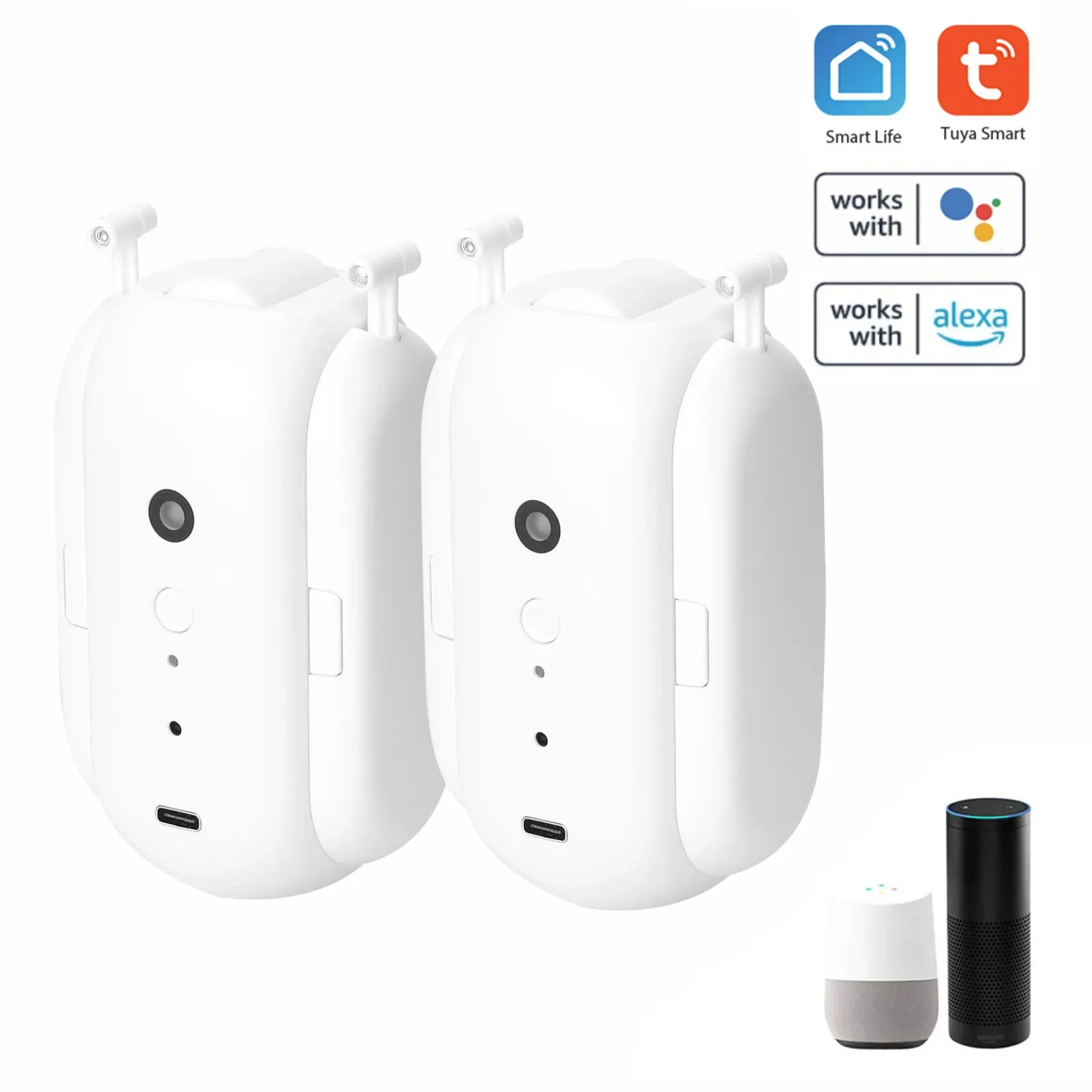 

NEW Smart Curtain Motor BT Voice Control Curtain Robot APP Control Timer Setup for Alexa Home T/U-Rail