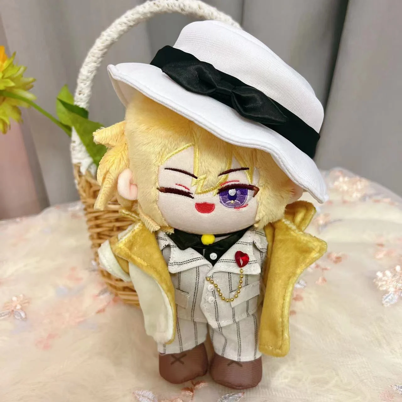 

Anime Game VTuber Luxiem Luca Shu Cute 20cm Soft Plush Stuffed Doll Toy Plushie Change Clothes Clothing Outfit Fan Xmas Gift