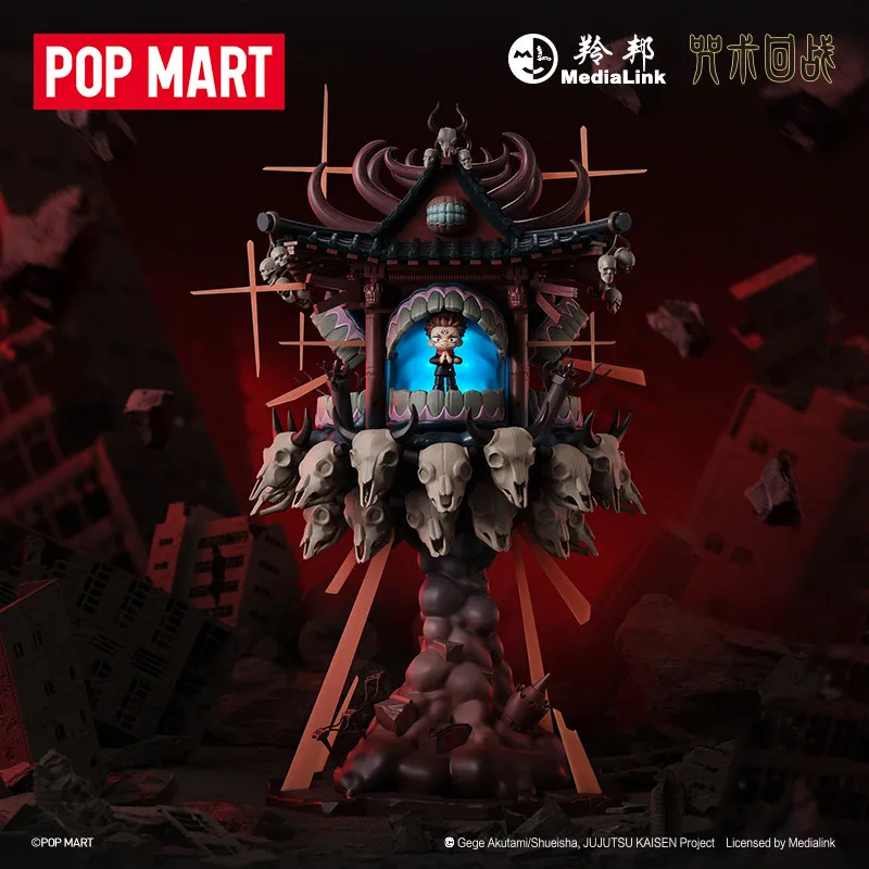 Фото Оригинальный Pop Mart Jujutsu Kaisen Blind Box: Сюрприз-бокс с фигурками Сатору Годжо и Итадори Юдзи, аниме-конструктор, коллекционная кукла-игрушка №4