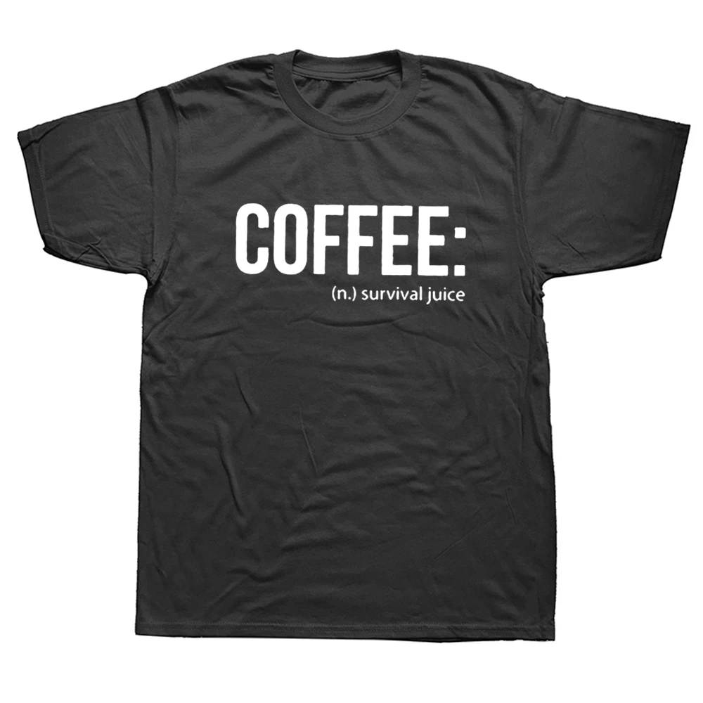 

Funny Print My Brain Is 90% Coffee Lover Joke T-shirt Husband Casual Short Sleeve Cotton Streetwear Hip Hop T Shirts Men
