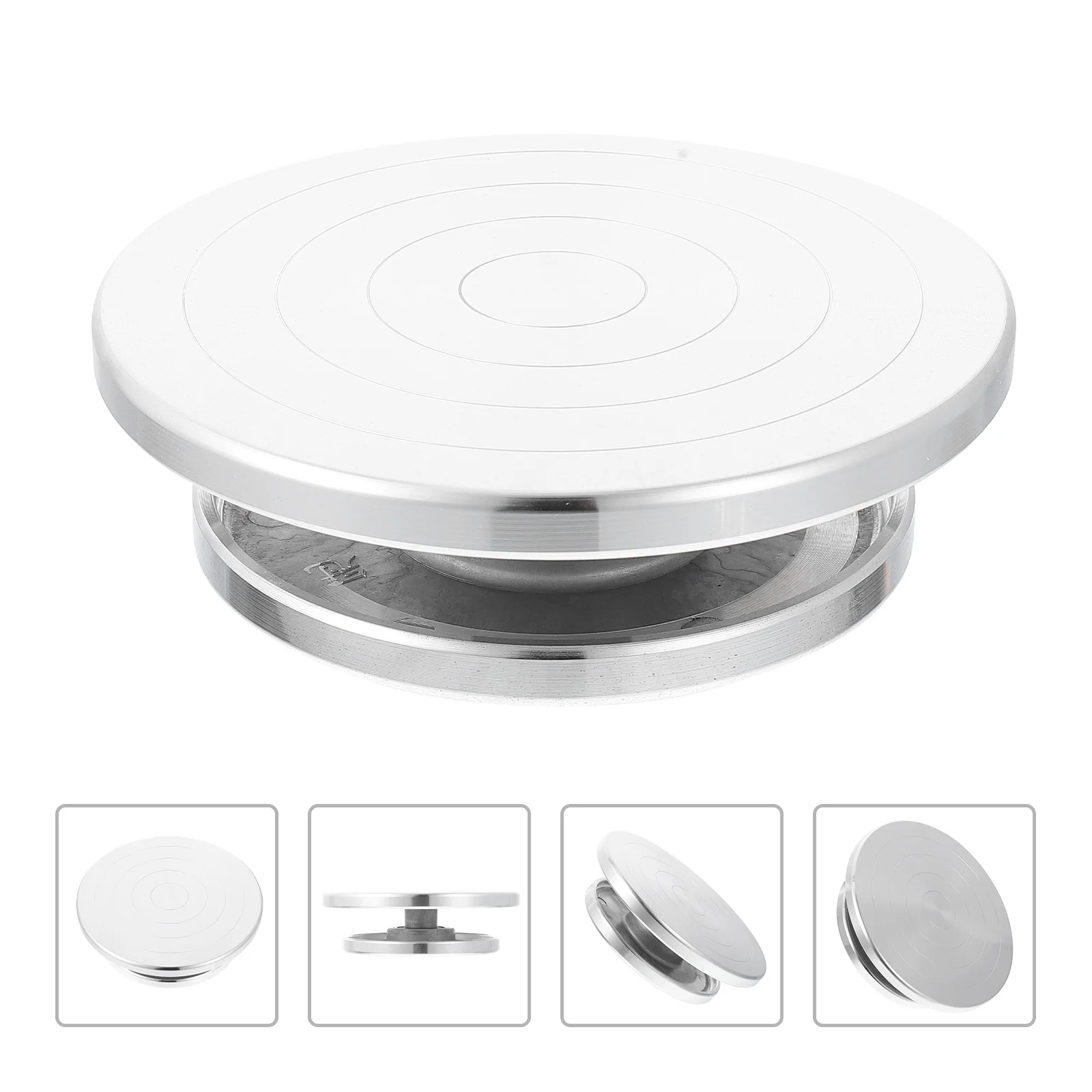 

Cake Stand Turntable Pottery Revolving Wheel Sculpting Plate Rotating Swivel Cupcake Table Crafts Alloy Sculpture Tool