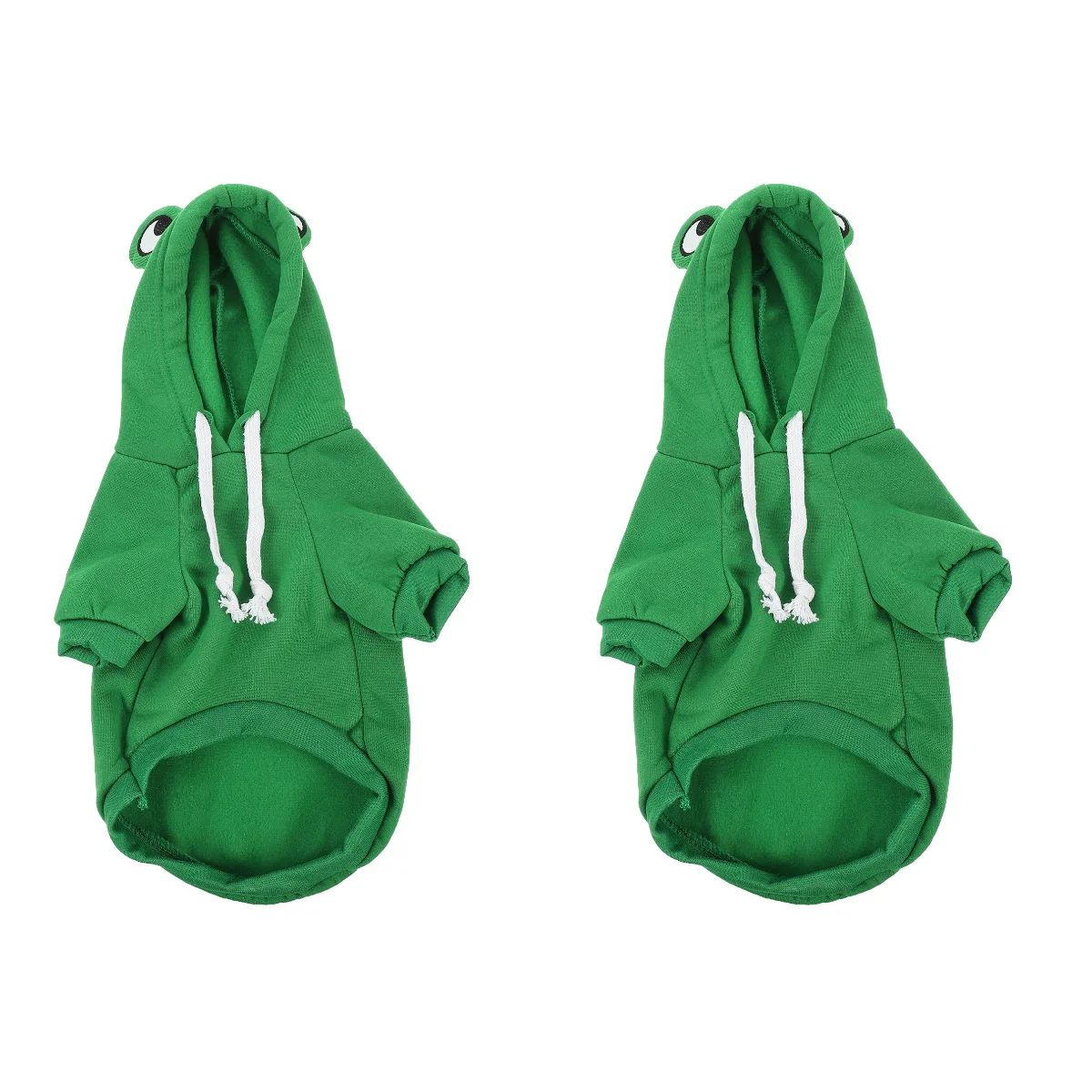 2 Pack Puppy Clothes Lovely Dog Clothes Thermal Clothing Puppy Clothing Frog Clothes Pet Sweatshirt Hoodie