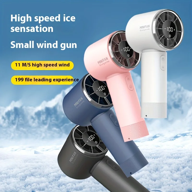 Портативный перезаряжаемый карманный вентилятор 1 шт. 3600 мАч портативный