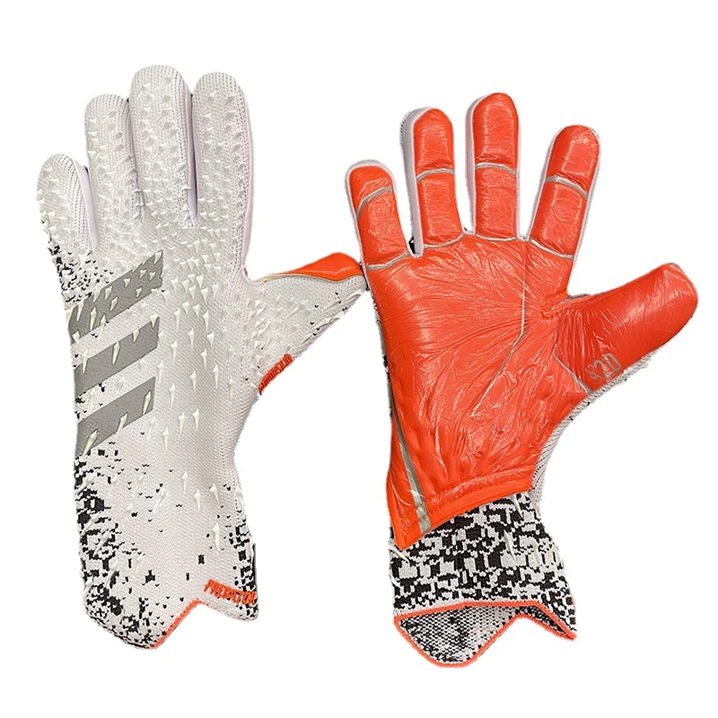 

New White Soccer Goalkeeper Gloves Professional Goalkeeper Glove Football Training Adult Children Goalie Gloves Luva De Goleiro
