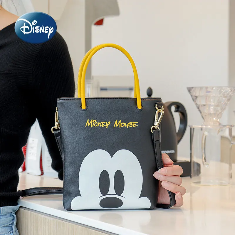 Disney Mickey New Women's One Shoulder Crossbody Bag Cartoon Mini Women's Bag Luxury Brand Original Fashion Handbag High Quality