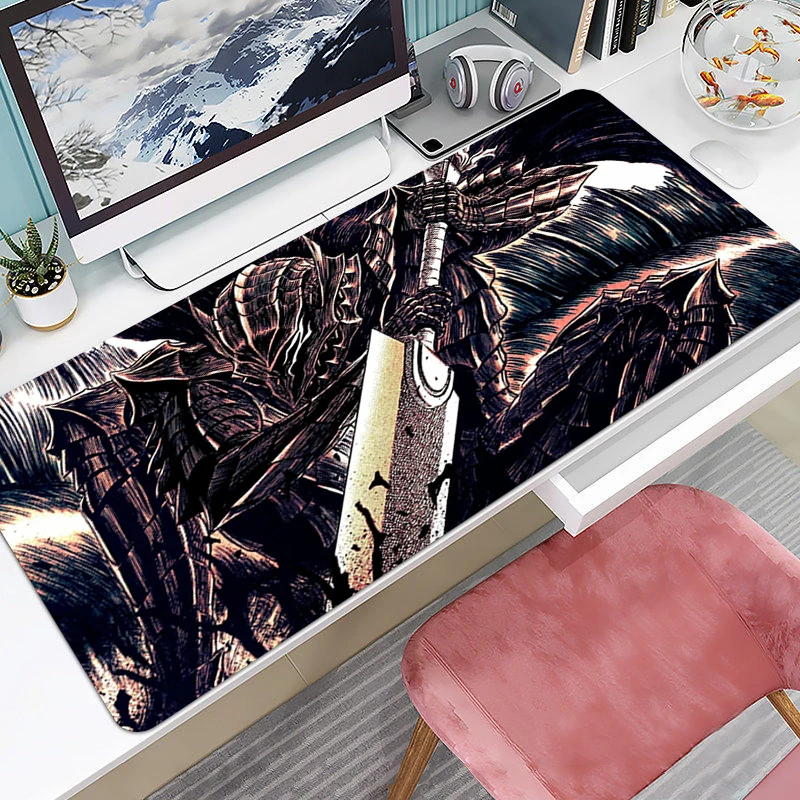 

Игровой коврик для мыши Kawaii Berserk, аниме, игровой коврик, ПК, клавиатура, коврик для мыши, резиновые удлиненные коврики, аксессуары для ноутбука и компьютера