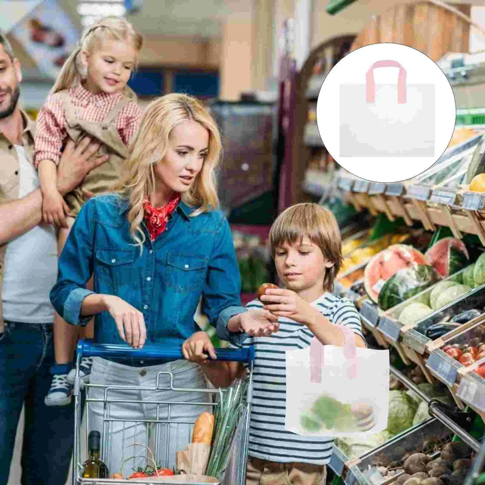 

50 шт., пластиковые прозрачные пакеты для переноски