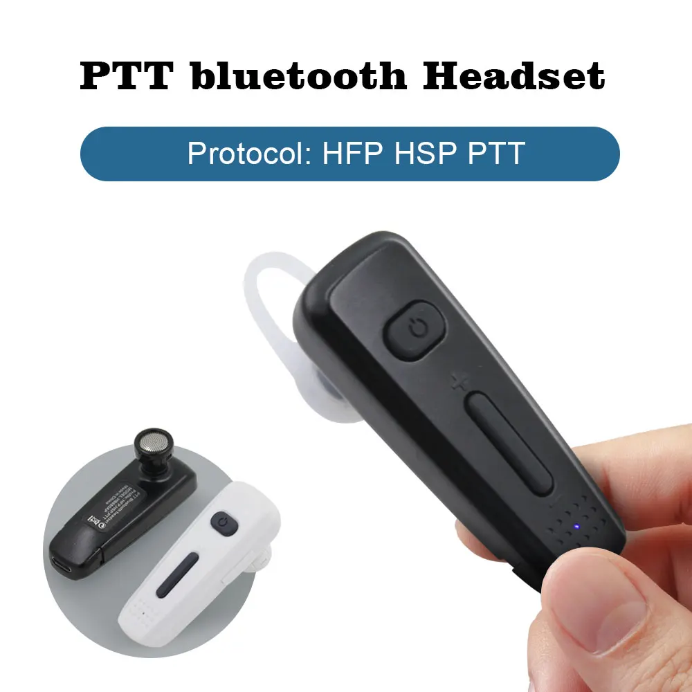 

PTT wireless headset HB680AP Wireless Speaker Microphone earpiece Work With Zello For Android and IOS System