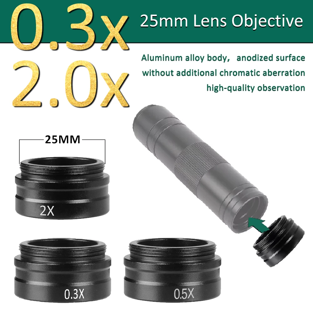 

Линза Барлоу YIZHAN 0,3x 0,5x 2.0x 25 мм