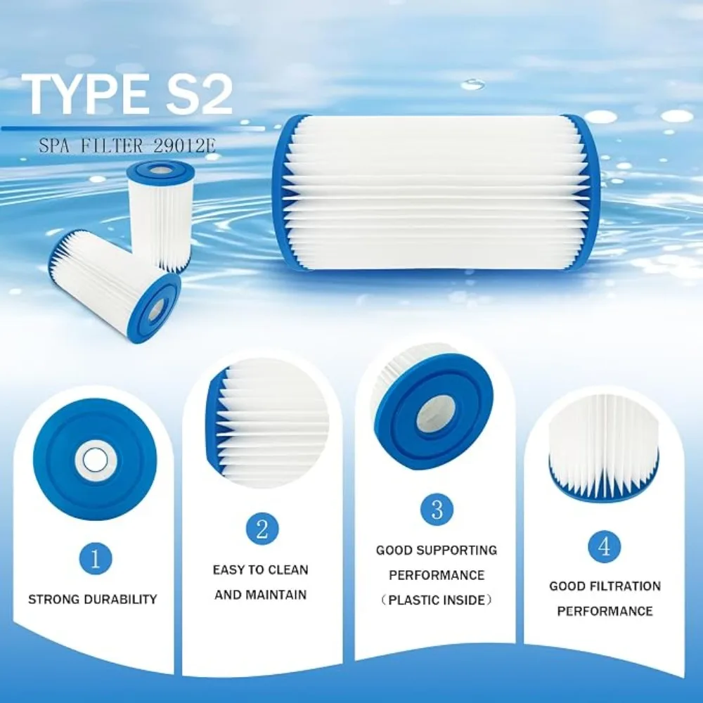 Сменный фильтрующий картридж для спа-бассейна PureSpa Type S2, совместимый с различными моделями бассейнов Intex PureSpa. (art.: 3920dc7fa5d04) - 3920dc7fa5d04