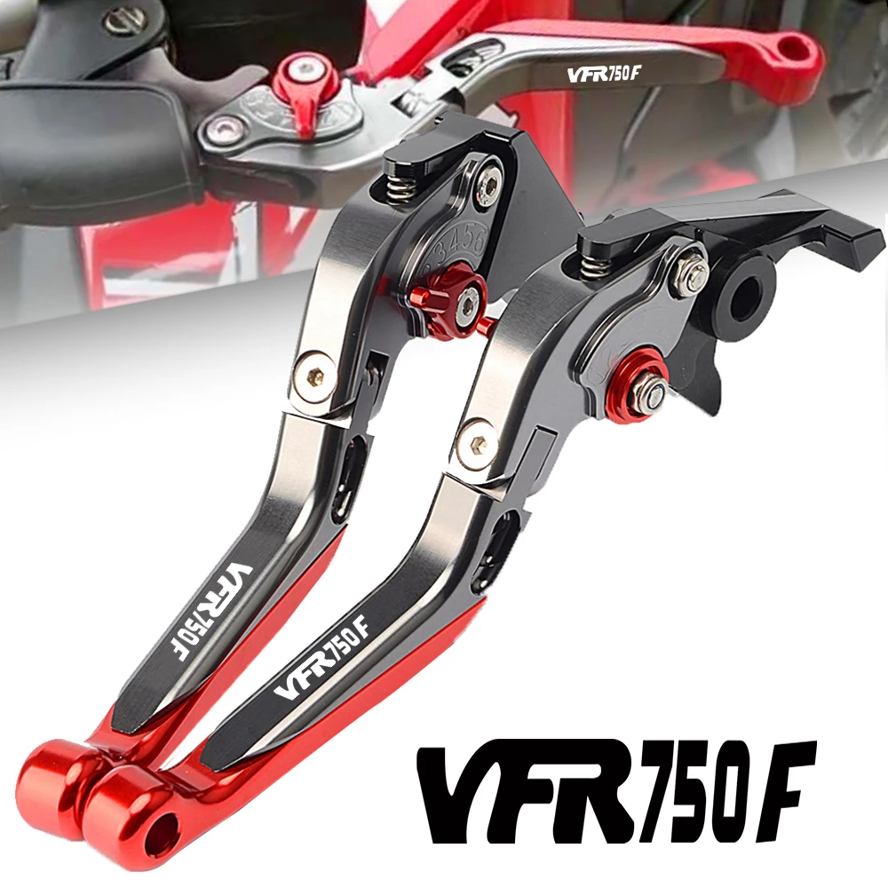 

Motorcycle CNC Adjustable Folding Brake Clutch Levers Handle Grip motorcycle brake handle adjustable For HONDA VFR750F 1986-1998