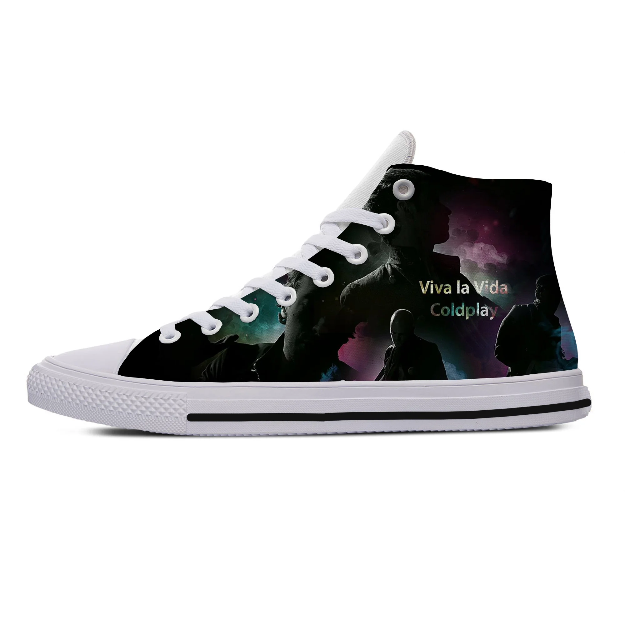 

Hot NEW Women Men Coldplay Ghost Stories Casual Shoes Hip Hop Lightweight Breathable Canvas Shoes High Top Latest Board Shoes