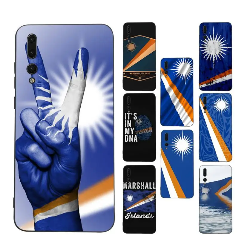 

Marshall Island National Flag Phone Case Soft Silicone Case For Huawei P 30lite p30 20pro p40lite P30 Capa