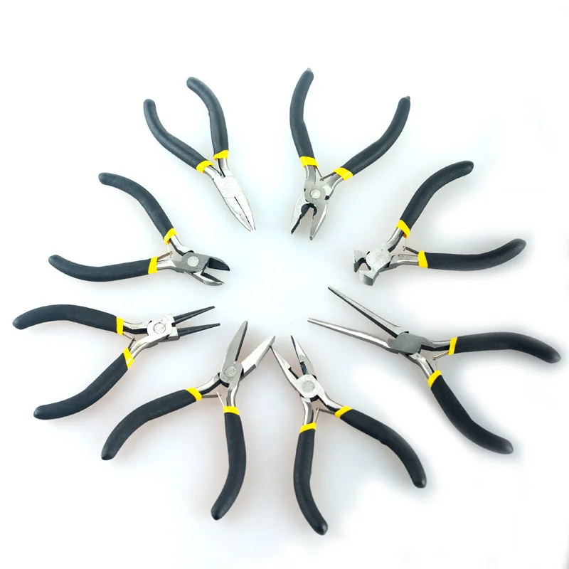 Yunbei Мини-щипцы 4 5-дюймовые плоскогубцы с игольчатым носом сделай сам ювелирные 8