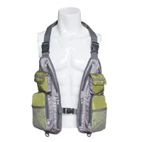 tactical fishing vest chest rig fly fishing vest multi pocket adjustable accessories bag quick dry vest outwear waistcoat