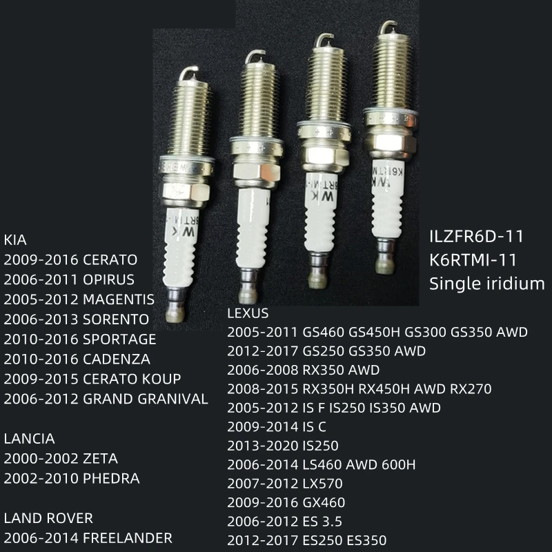 

0 242 236 510 ILZFR6D11 Car Engine Ignition Iridium Alloy Spark Plug For BMW LAND ROVER FREELANDER LEXUS GS460 GS450H GS300 350