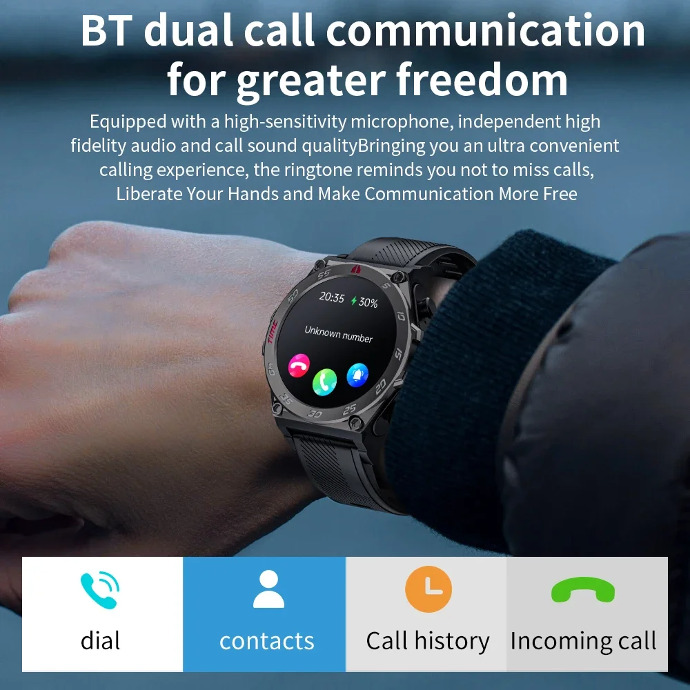 Новые смарт-часы LOKMAT с наушниками-вкладышами TWS 2 в 1 наушники музыкальный браслет