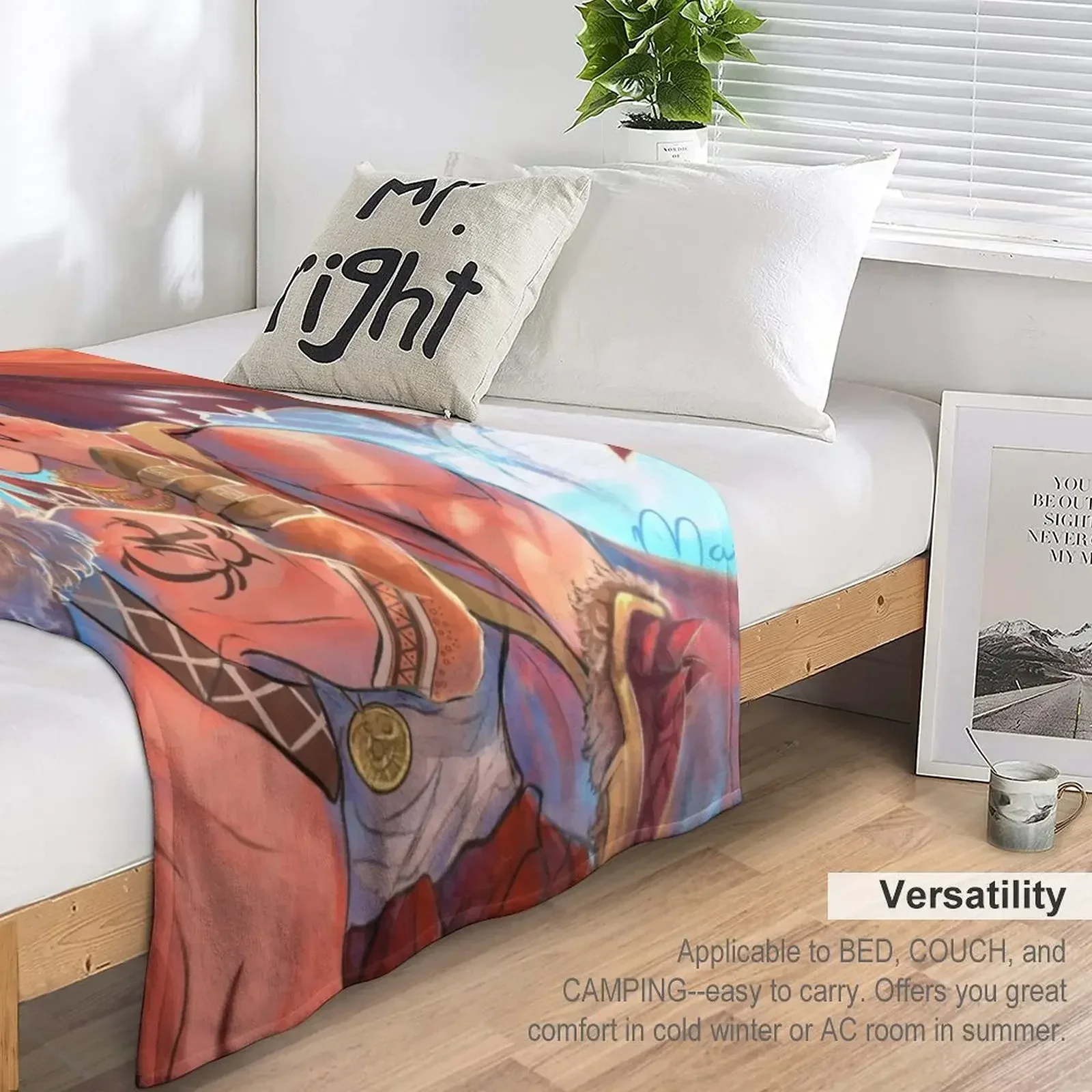 Фэнтези Кирибаку пледы манга оболочки для декоративных одеял диванов