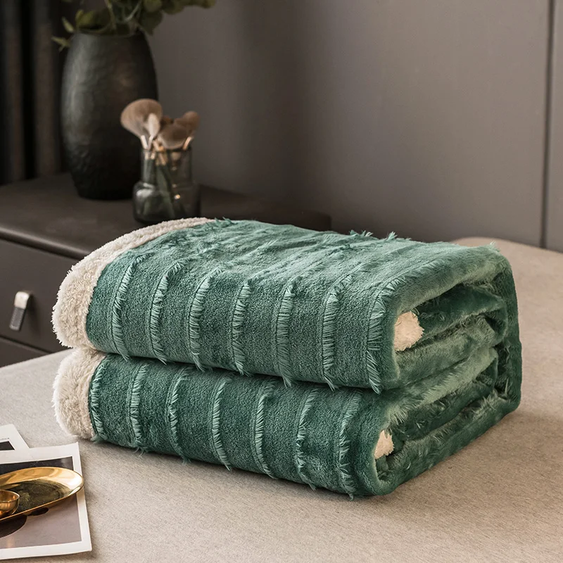 Promotion Blankets For Beds Solid Yellow Color Soft Warm 300GSM Plaid Square Flannel Blanket On The Bed Throw | Дом и сад