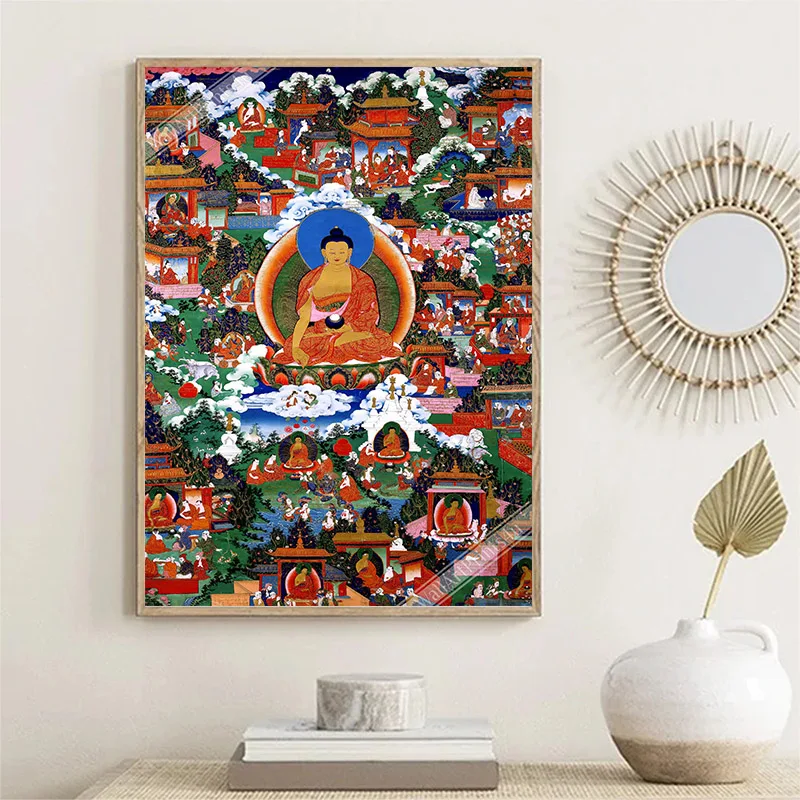 Буддийский плакат планшетофон с рисунком плакаты буддистские настенные