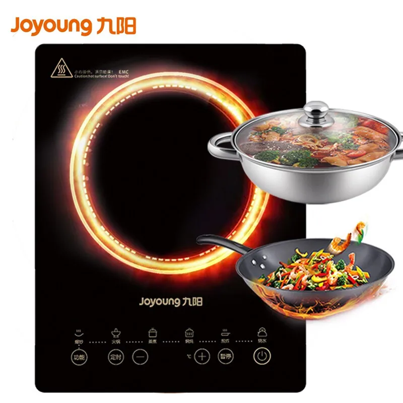 

Electric Hob Induction Cooker Induction Cooker Battery Cooker 2200W One-key Stir Fry Household Hot Pot Set Timing Function