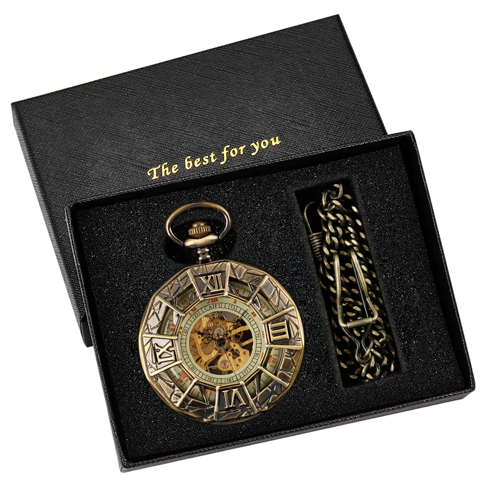 Нежные антиквариатные карманные часы в стиле ретро механические для мужчин и