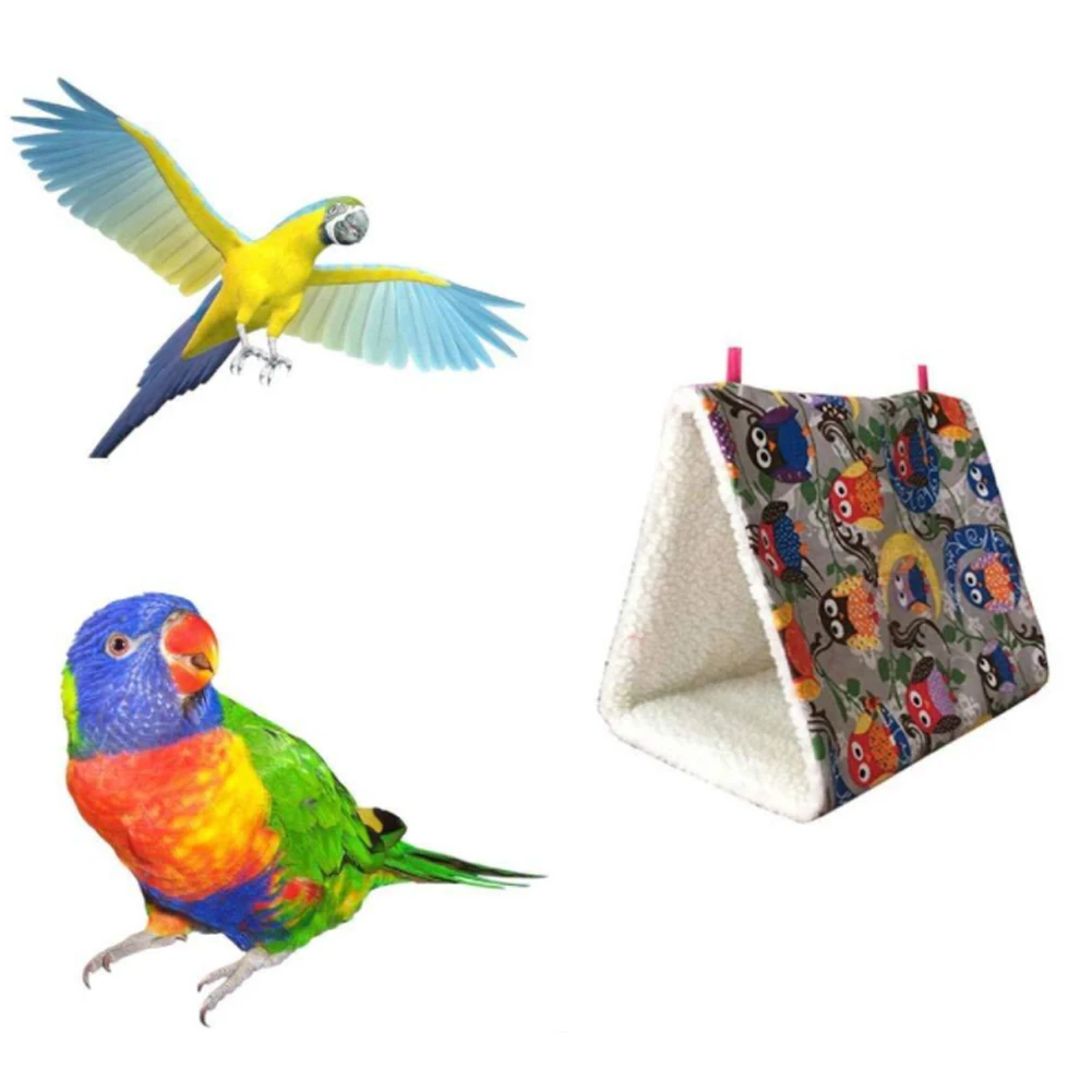 

Fashion Pet Bird Parrot Canary Cages Warm Hammock Hut Tent Bed Hanging Cave For Sleeping and Hatching Pet Supplies